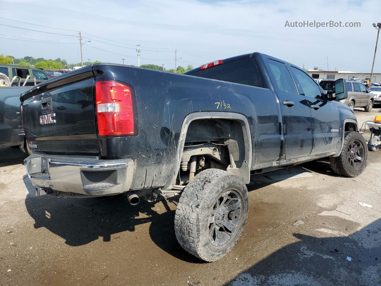 2016 Gmc Sierra K1500 Черный vin: 1GTV2LEC7GZ245792