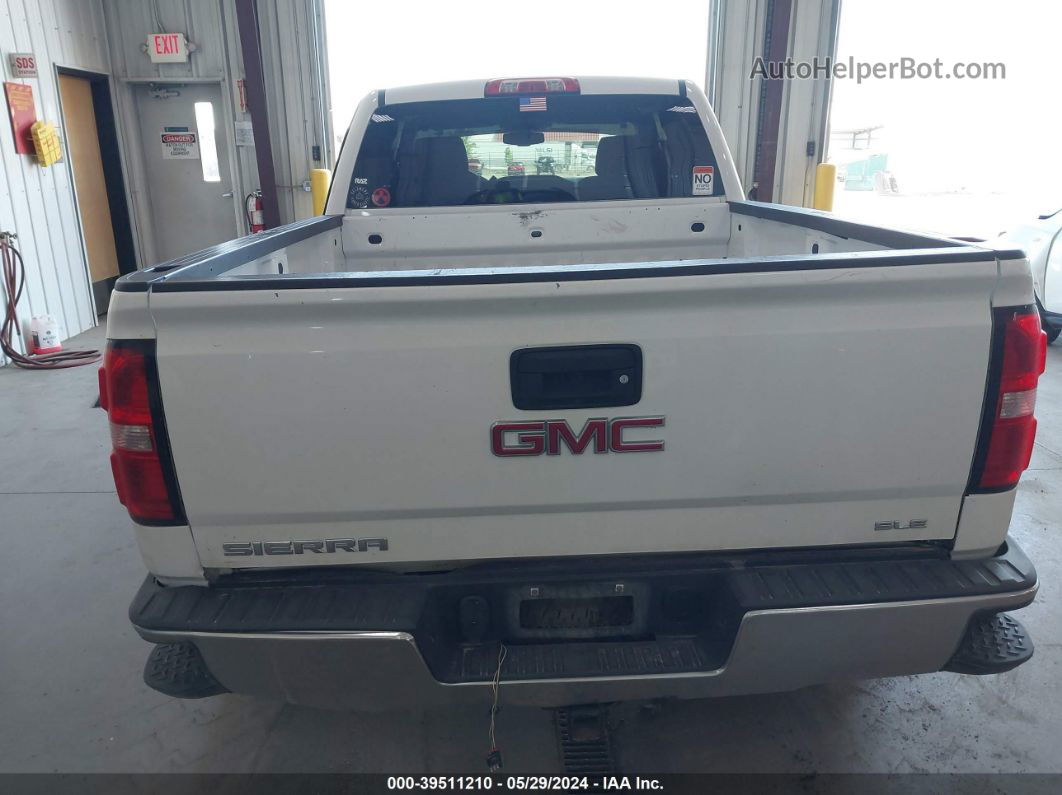 2016 Gmc Sierra 1500 Sle White vin: 1GTV2MEC2GZ372326