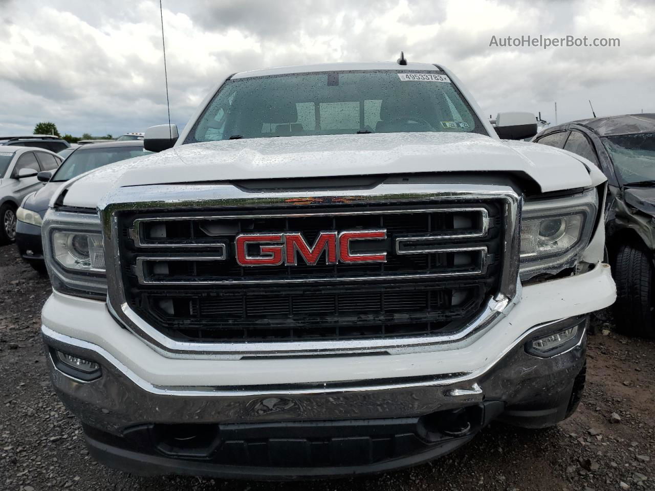 2016 Gmc Sierra K1500 Sle Белый vin: 1GTV2MEC4GZ207006