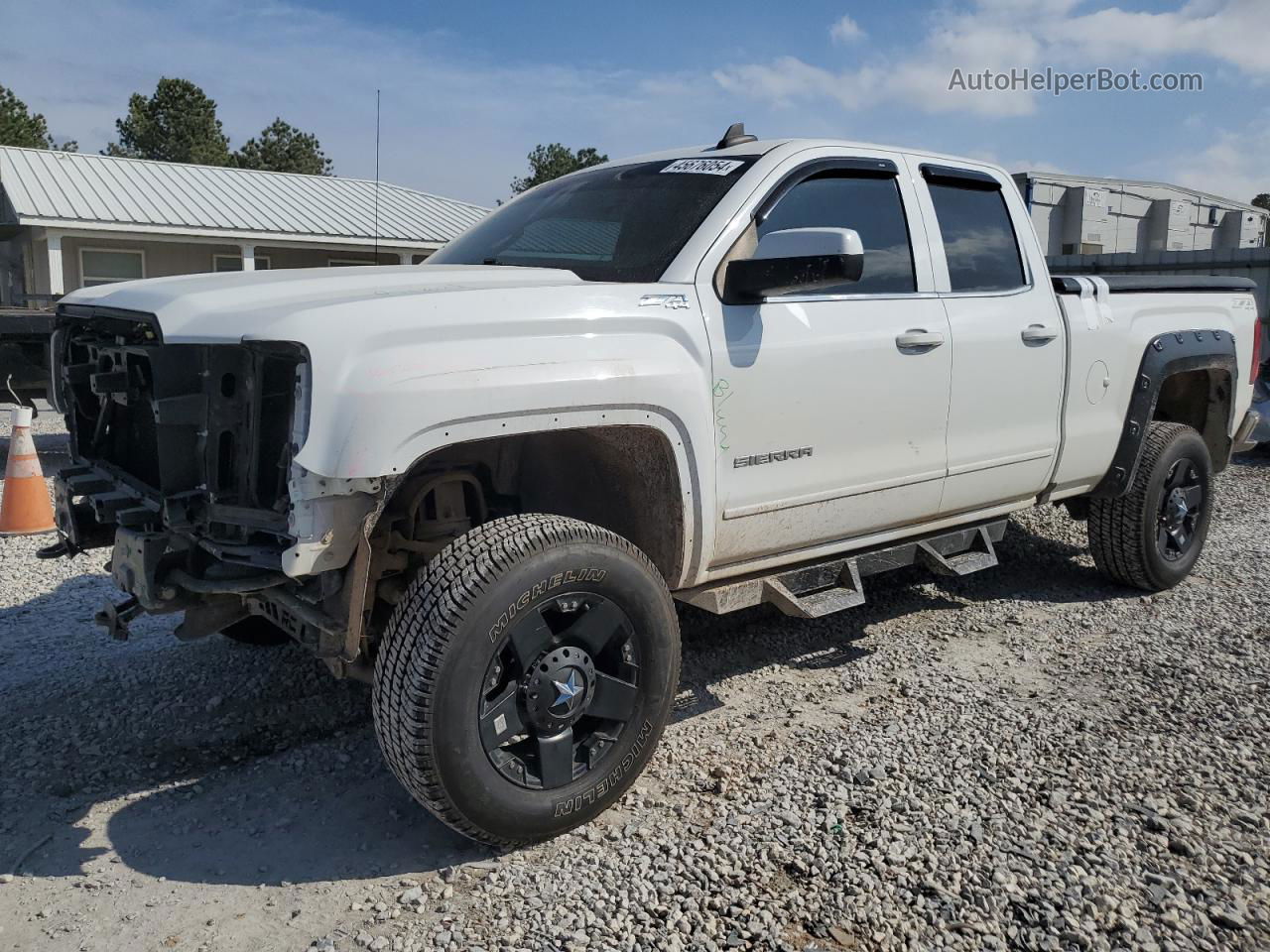 2016 Gmc Sierra K1500 Sle White vin: 1GTV2MEC6GZ351642