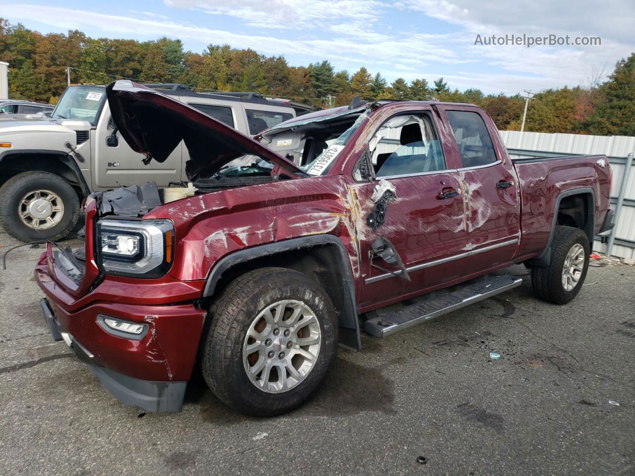 2016 Gmc Sierra K1500 Sle Red vin: 1GTV2MEC7GZ176012