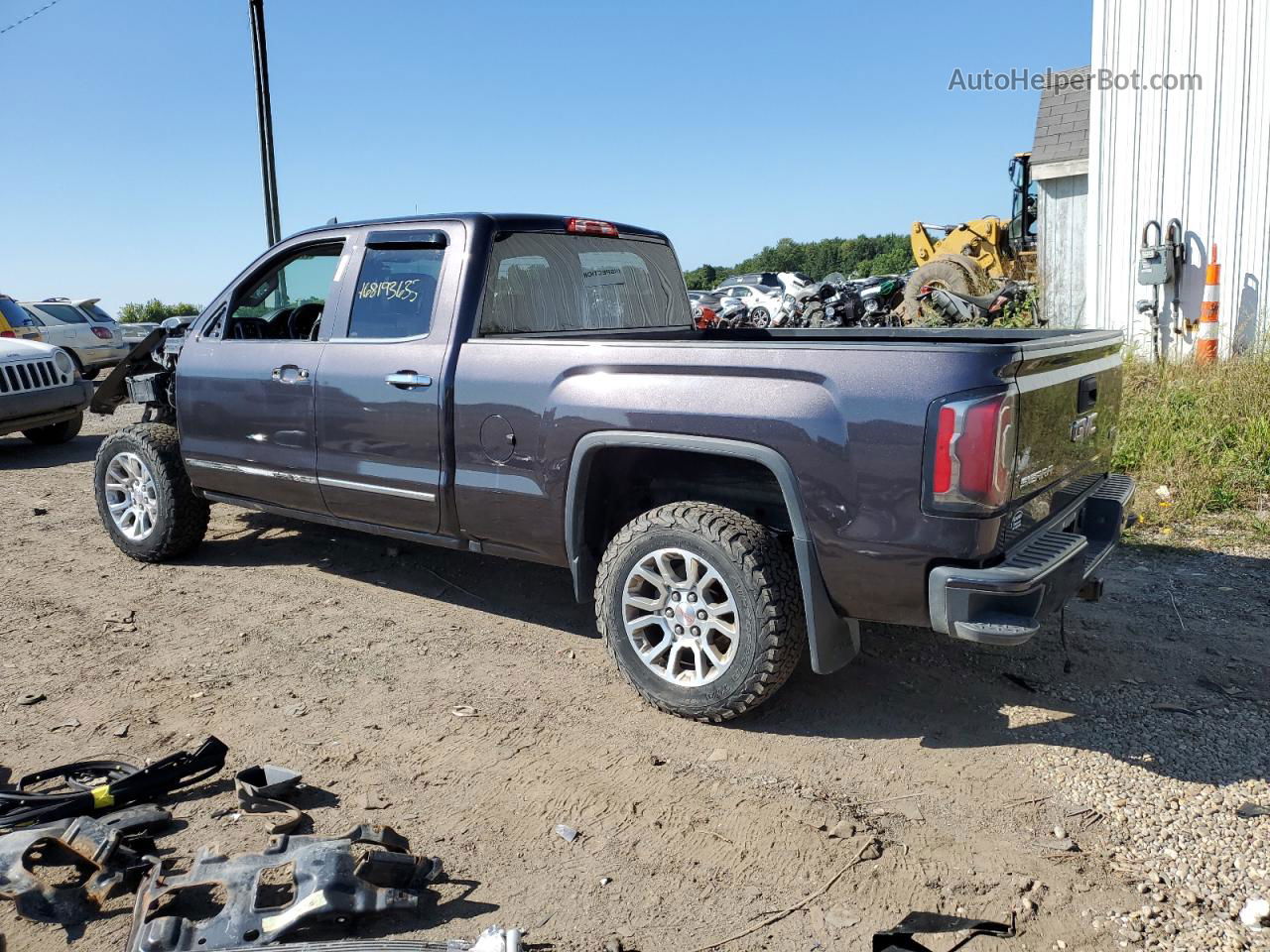 2016 Gmc Sierra K1500 Sle Серый vin: 1GTV2MEC8GZ195877