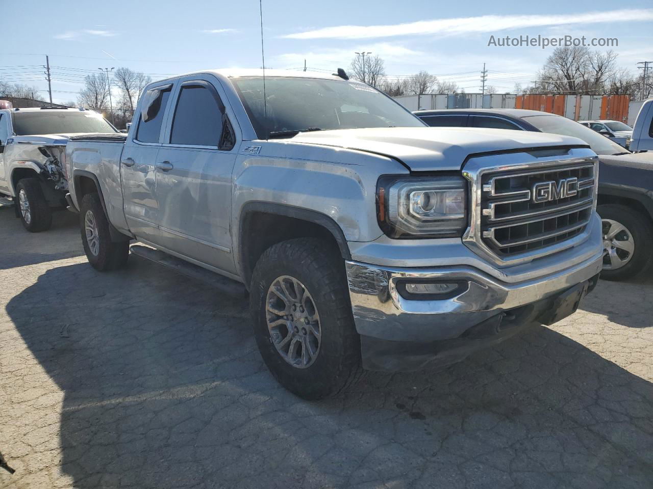 2016 Gmc Sierra K1500 Sle Silver vin: 1GTV2MEC9GZ283675