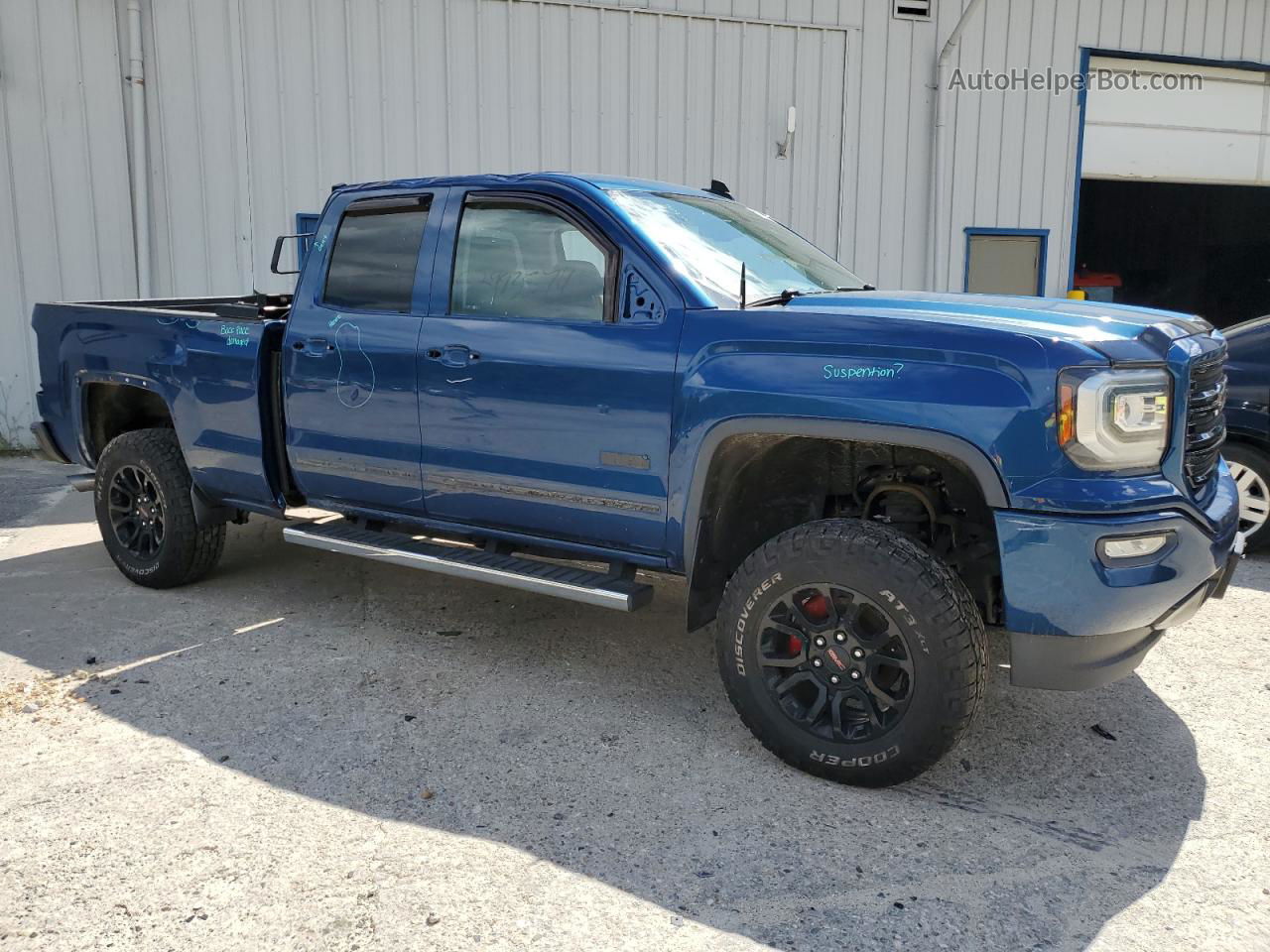 2016 Gmc Sierra K1500 Sle Синий vin: 1GTV2MEC9GZ385476