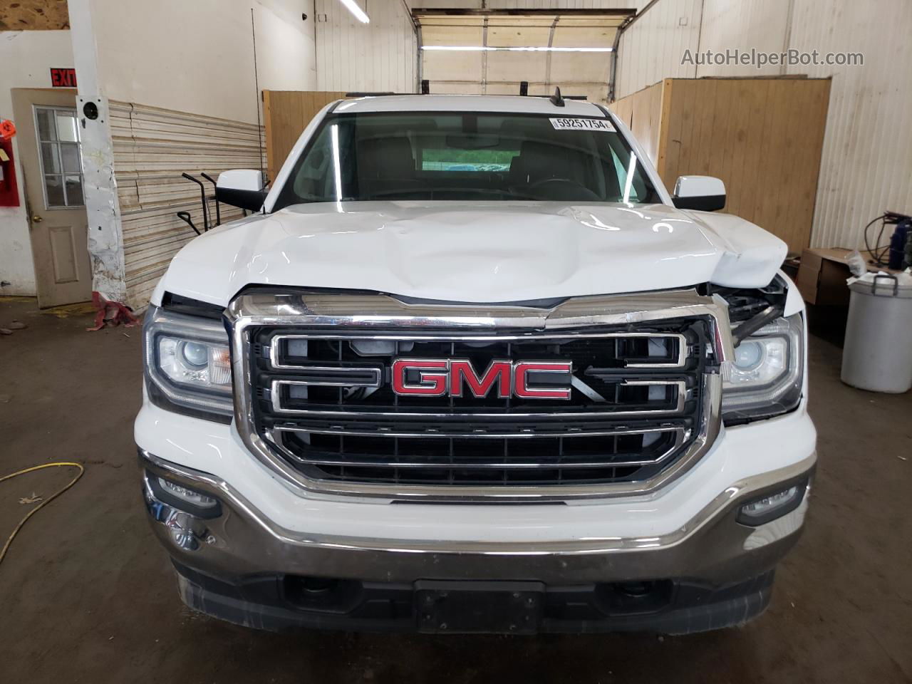 2016 Gmc Sierra K1500 Sle White vin: 1GTV2MECXGZ241743