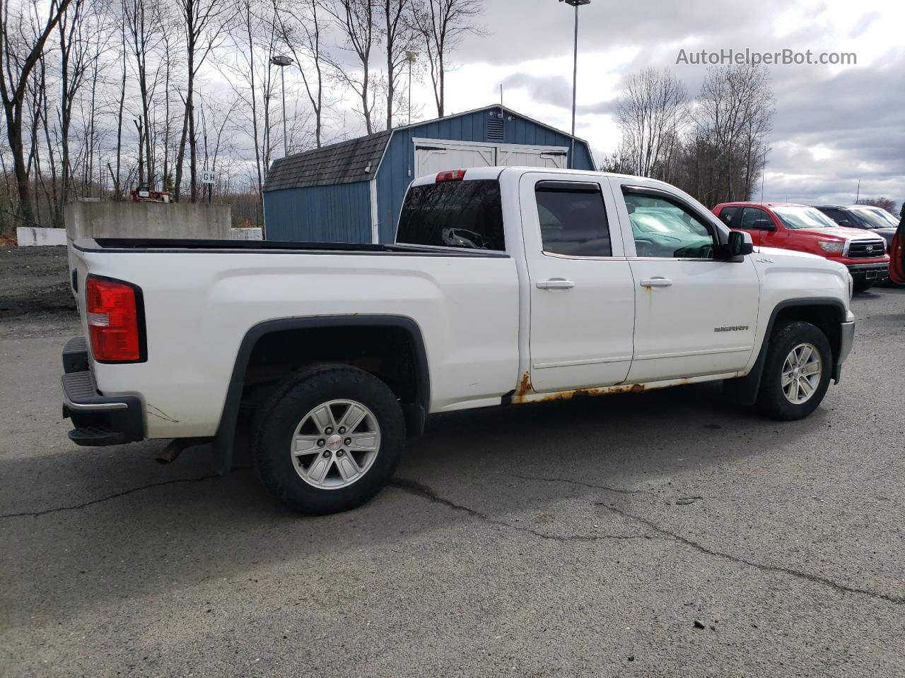 2016 Gmc Sierra K1500 Sle White vin: 1GTV2MEH1GZ120207