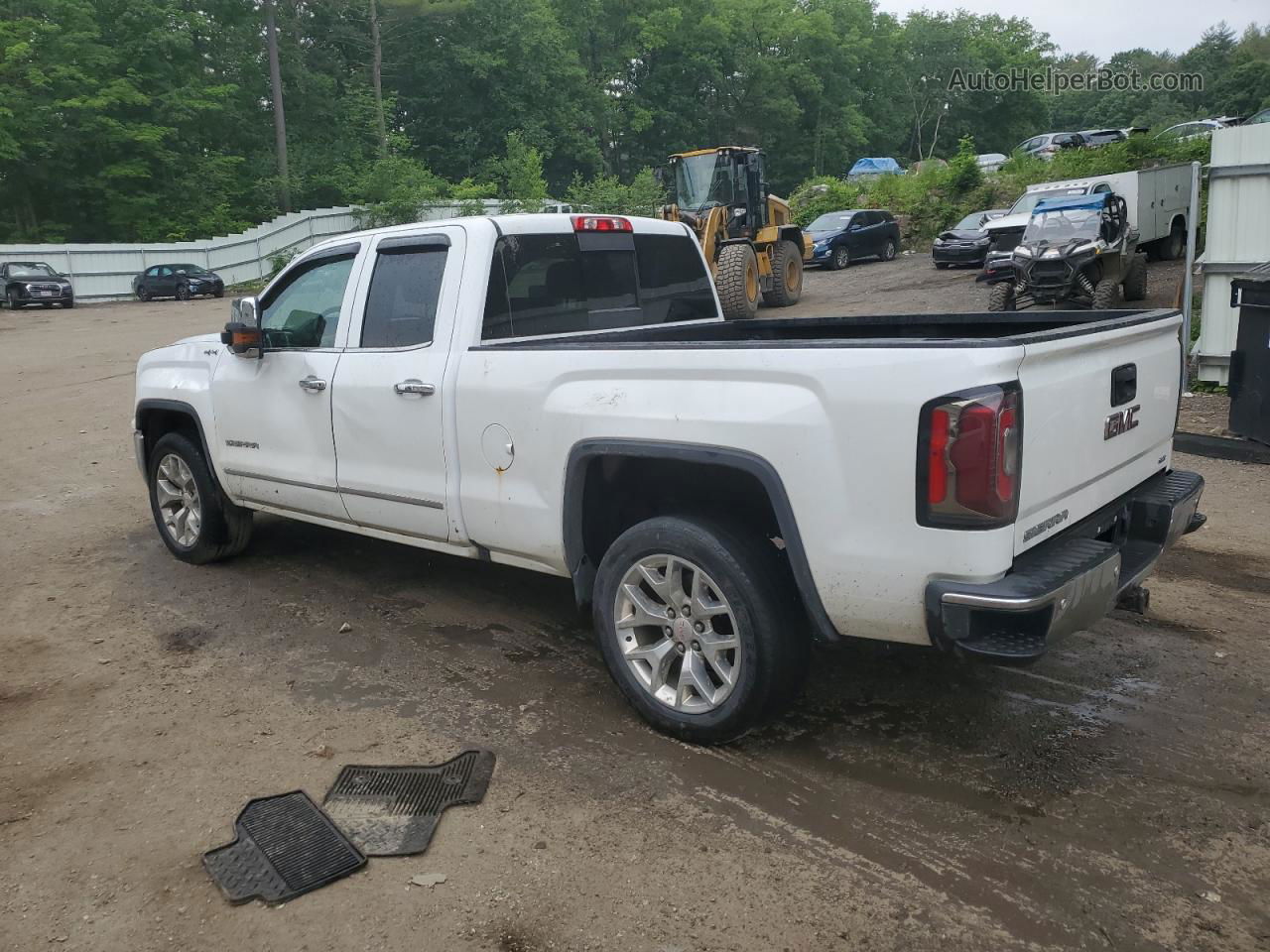 2016 Gmc Sierra K1500 Slt White vin: 1GTV2NEC2GZ403886