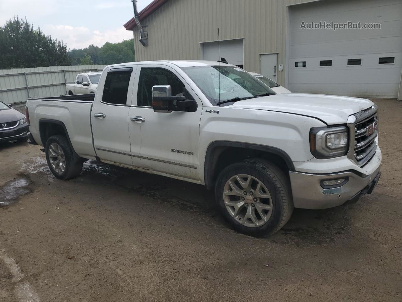 2016 Gmc Sierra K1500 Slt White vin: 1GTV2NEC2GZ403886