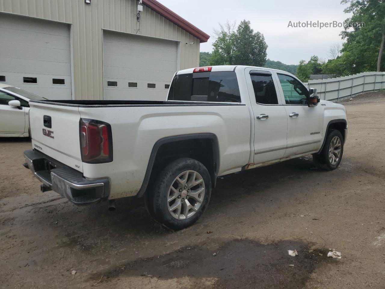 2016 Gmc Sierra K1500 Slt White vin: 1GTV2NEC2GZ403886