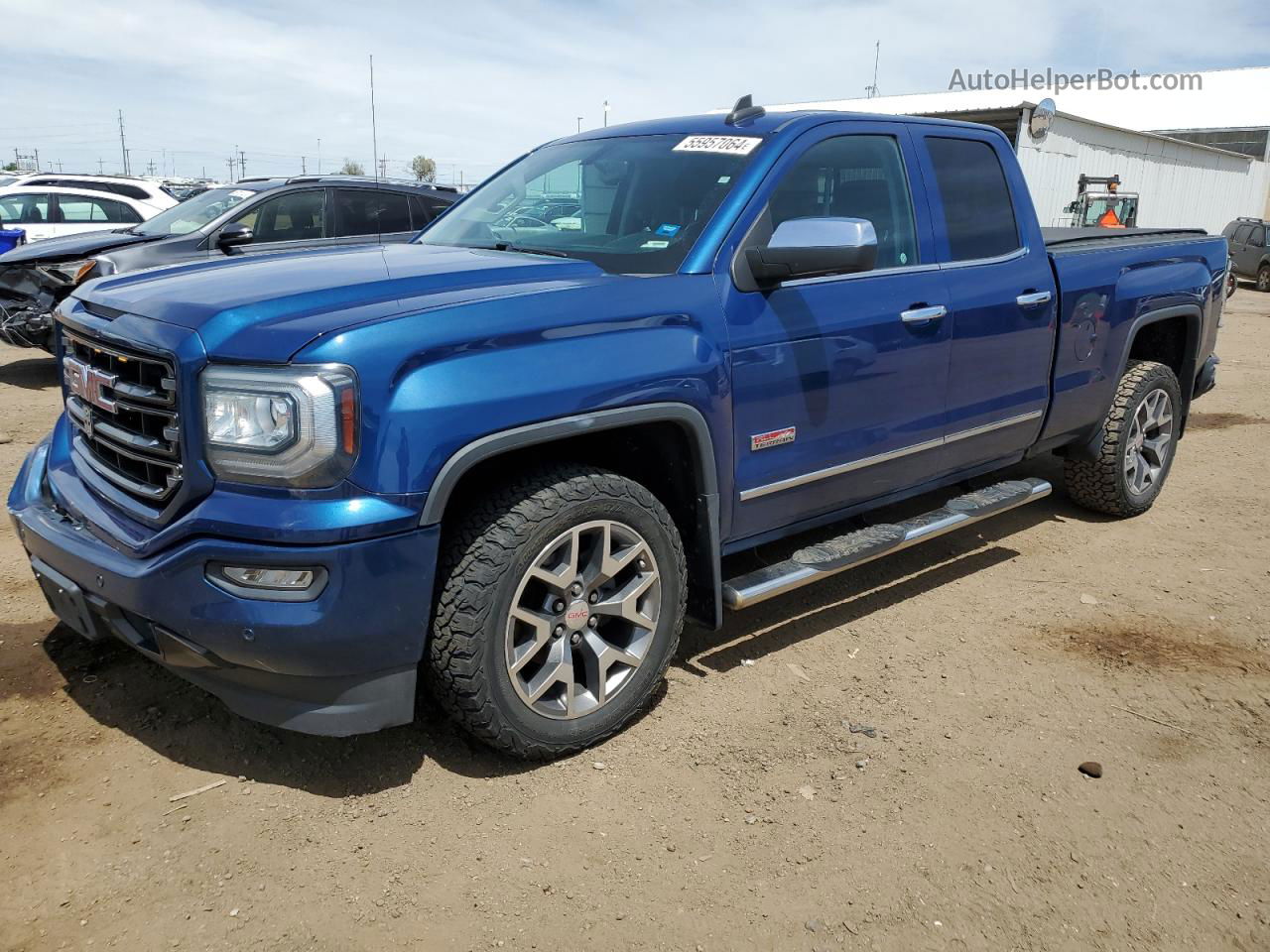 2016 Gmc Sierra K1500 Slt Blue vin: 1GTV2NEC4GZ349734