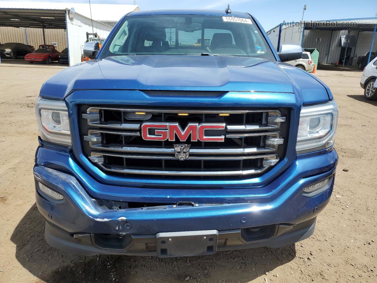 2016 Gmc Sierra K1500 Slt Blue vin: 1GTV2NEC4GZ349734