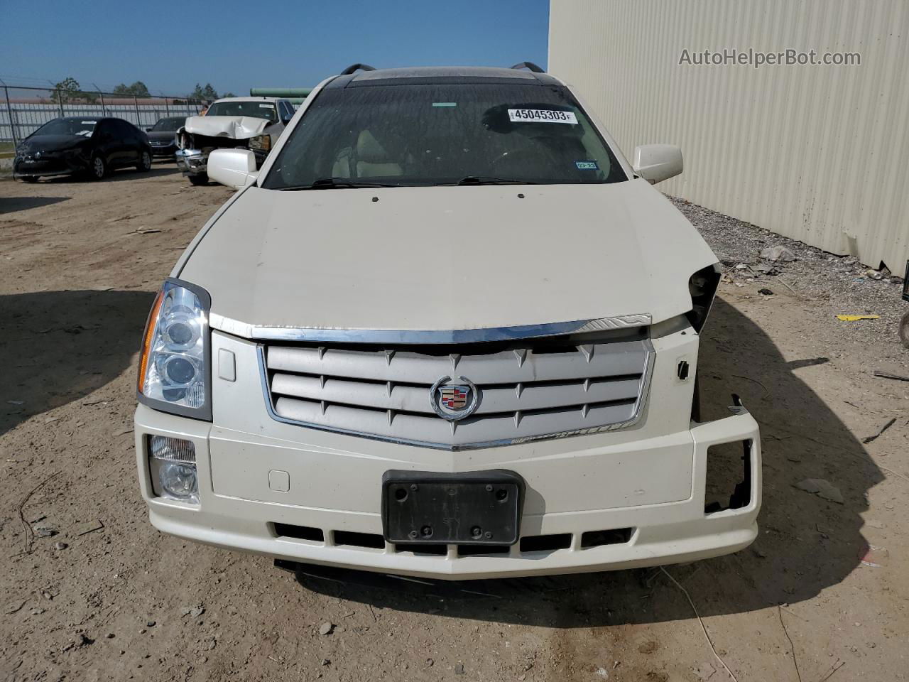 2008 Cadillac Srx  White vin: 1GYEE23A180158313