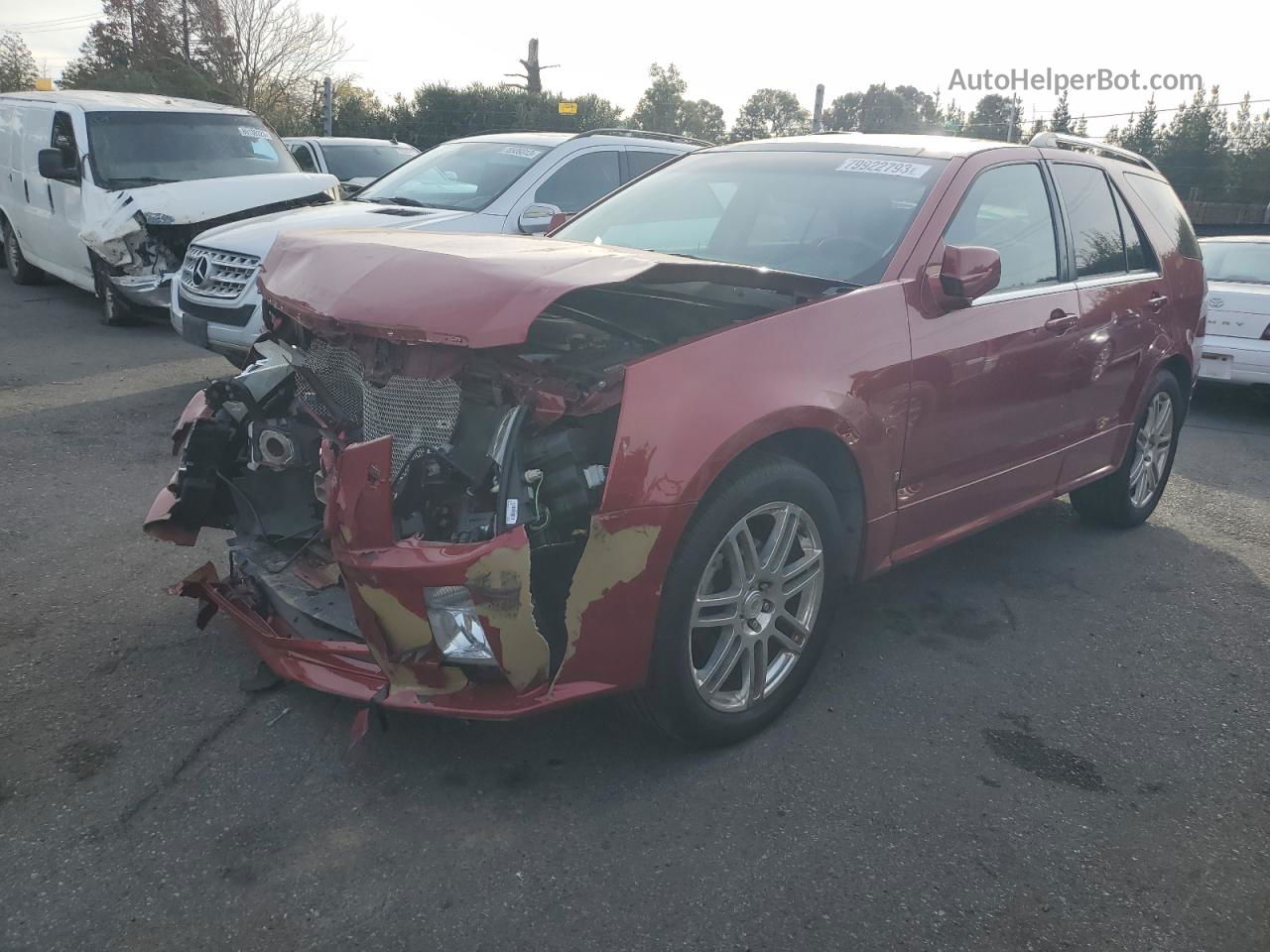 2008 Cadillac Srx  Red vin: 1GYEE437080147478