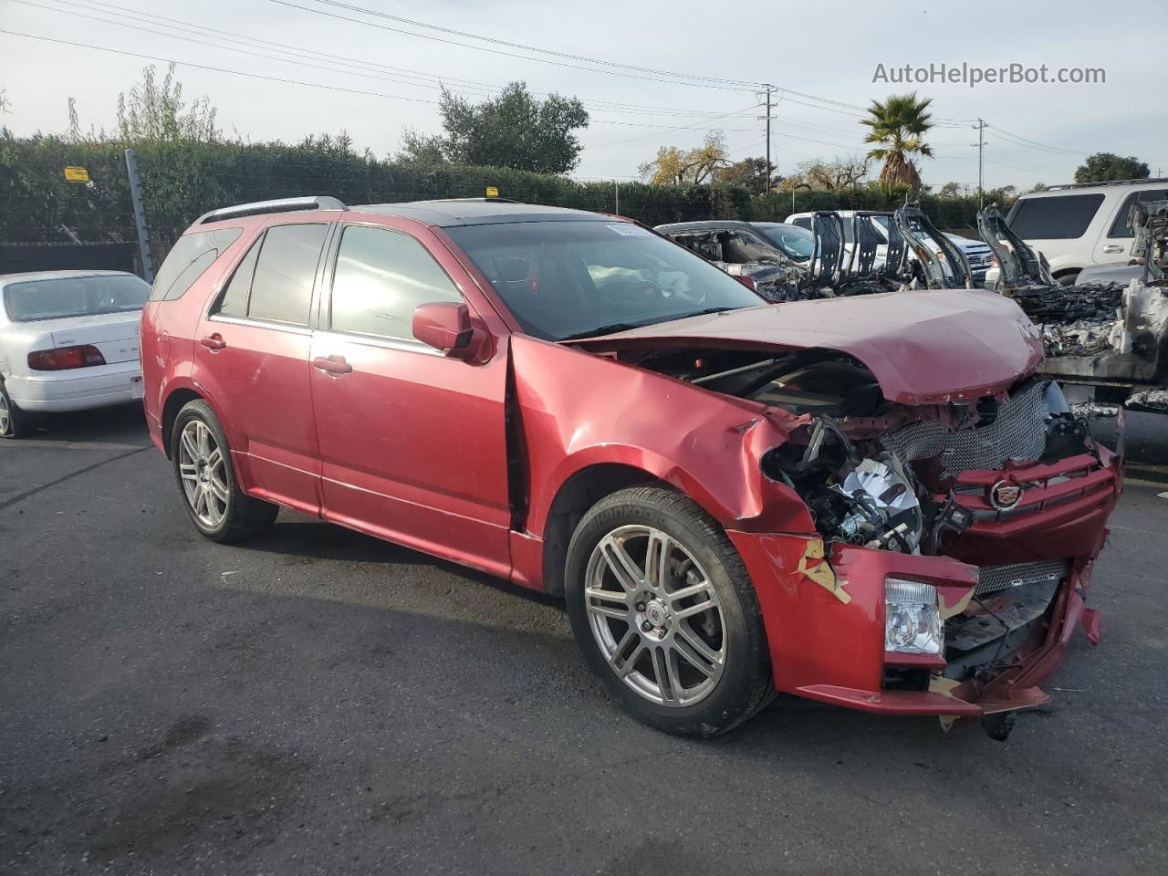 2008 Cadillac Srx  Red vin: 1GYEE437080147478