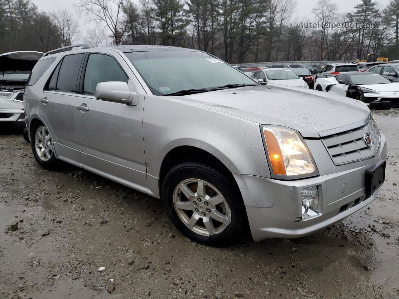 2008 Cadillac Srx  Silver vin: 1GYEE437080149134