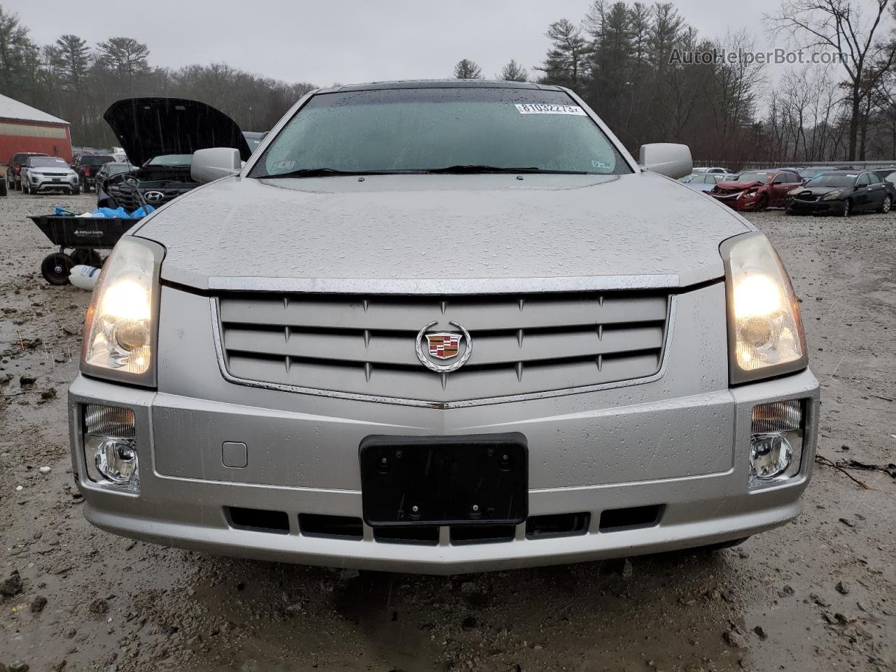 2008 Cadillac Srx  Silver vin: 1GYEE437080149134