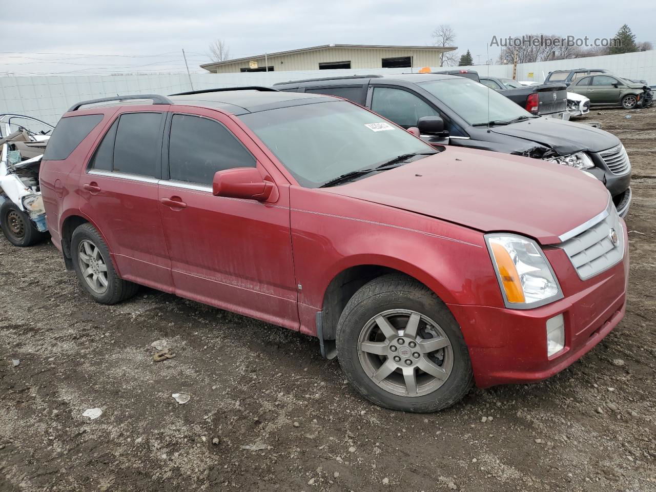 2008 Cadillac Srx  Red vin: 1GYEE437080203483