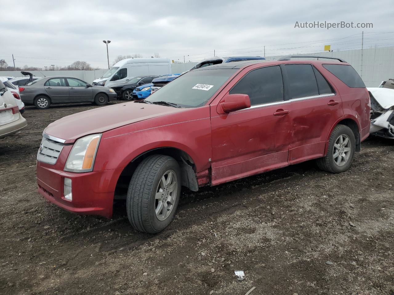 2008 Cadillac Srx  Red vin: 1GYEE437080203483