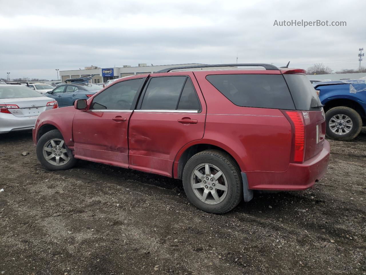 2008 Cadillac Srx  Red vin: 1GYEE437080203483