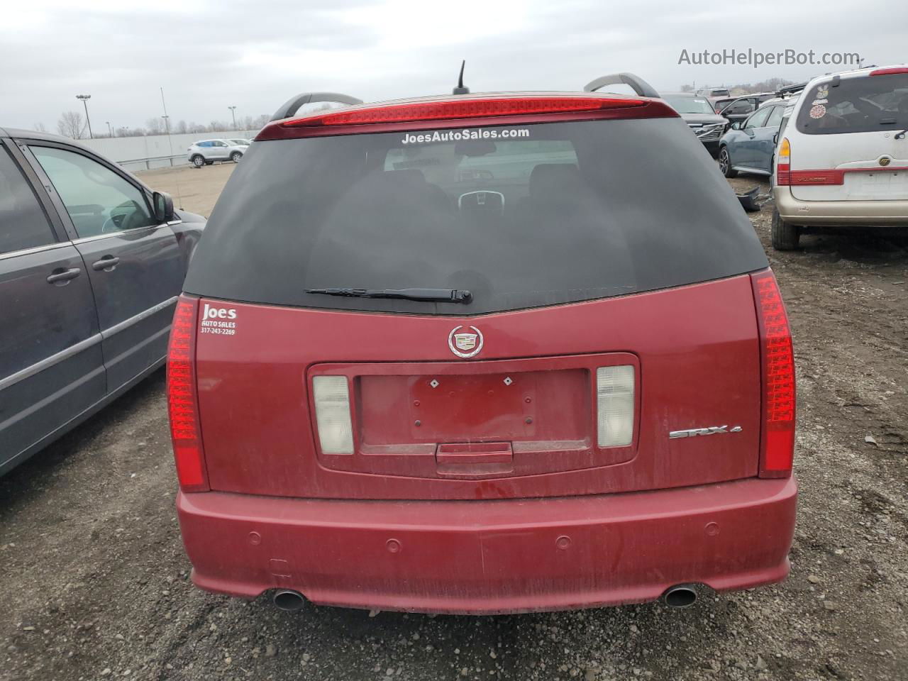 2008 Cadillac Srx  Red vin: 1GYEE437080203483