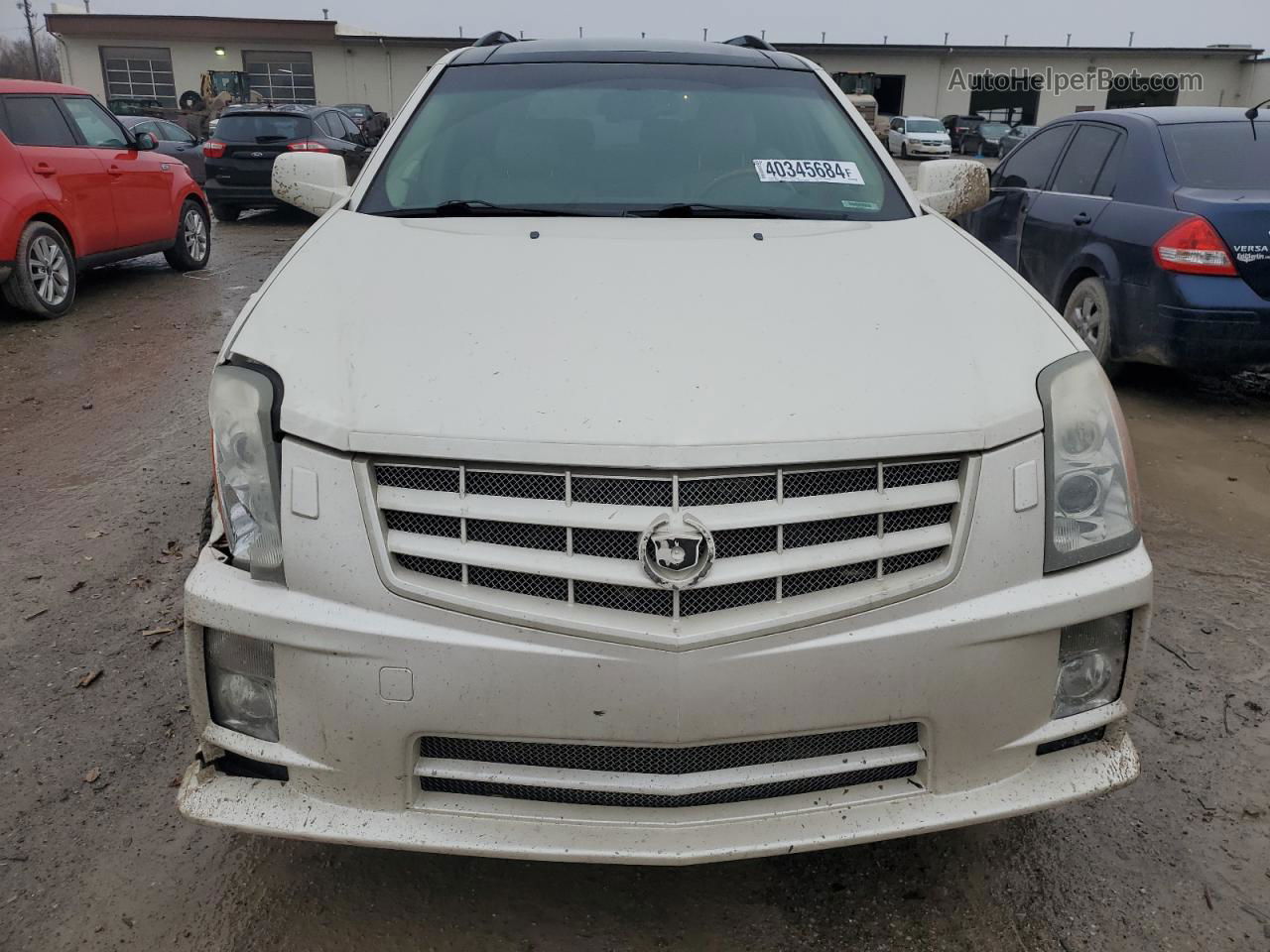 2008 Cadillac Srx  White vin: 1GYEE437280186864