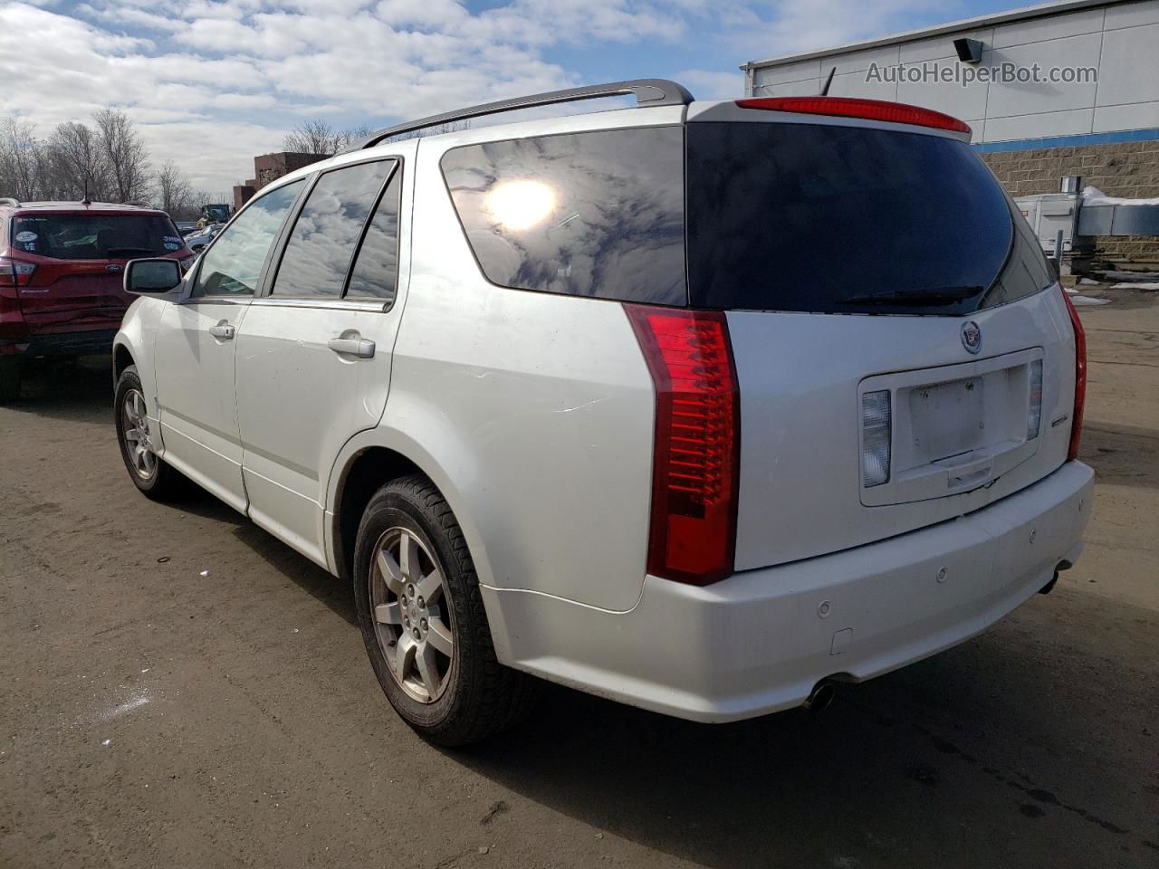 2008 Cadillac Srx  White vin: 1GYEE437280191045