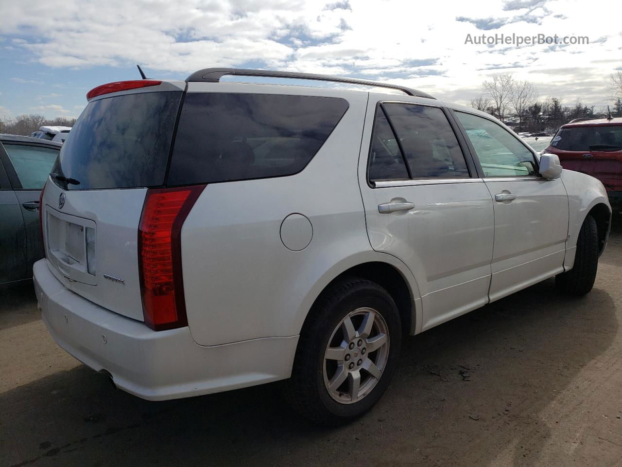 2008 Cadillac Srx  White vin: 1GYEE437280191045