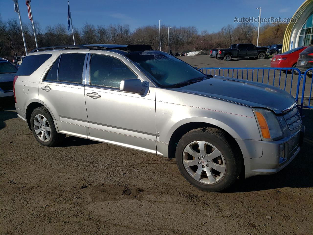 2008 Cadillac Srx  Silver vin: 1GYEE437880190580