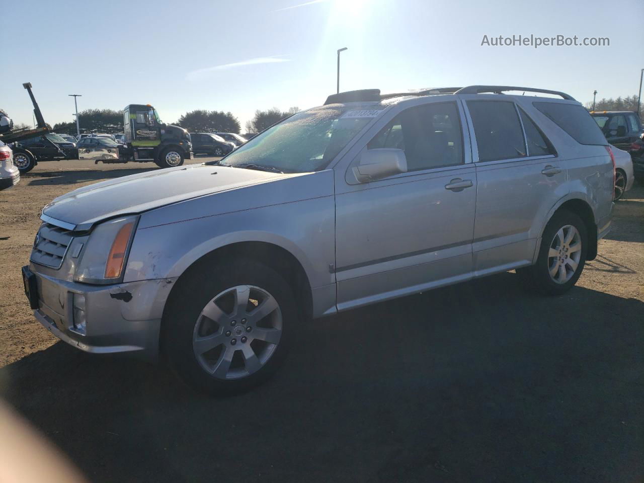 2008 Cadillac Srx  Silver vin: 1GYEE437880190580