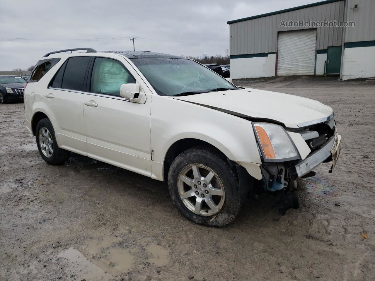 2008 Cadillac Srx  White vin: 1GYEE437880196234