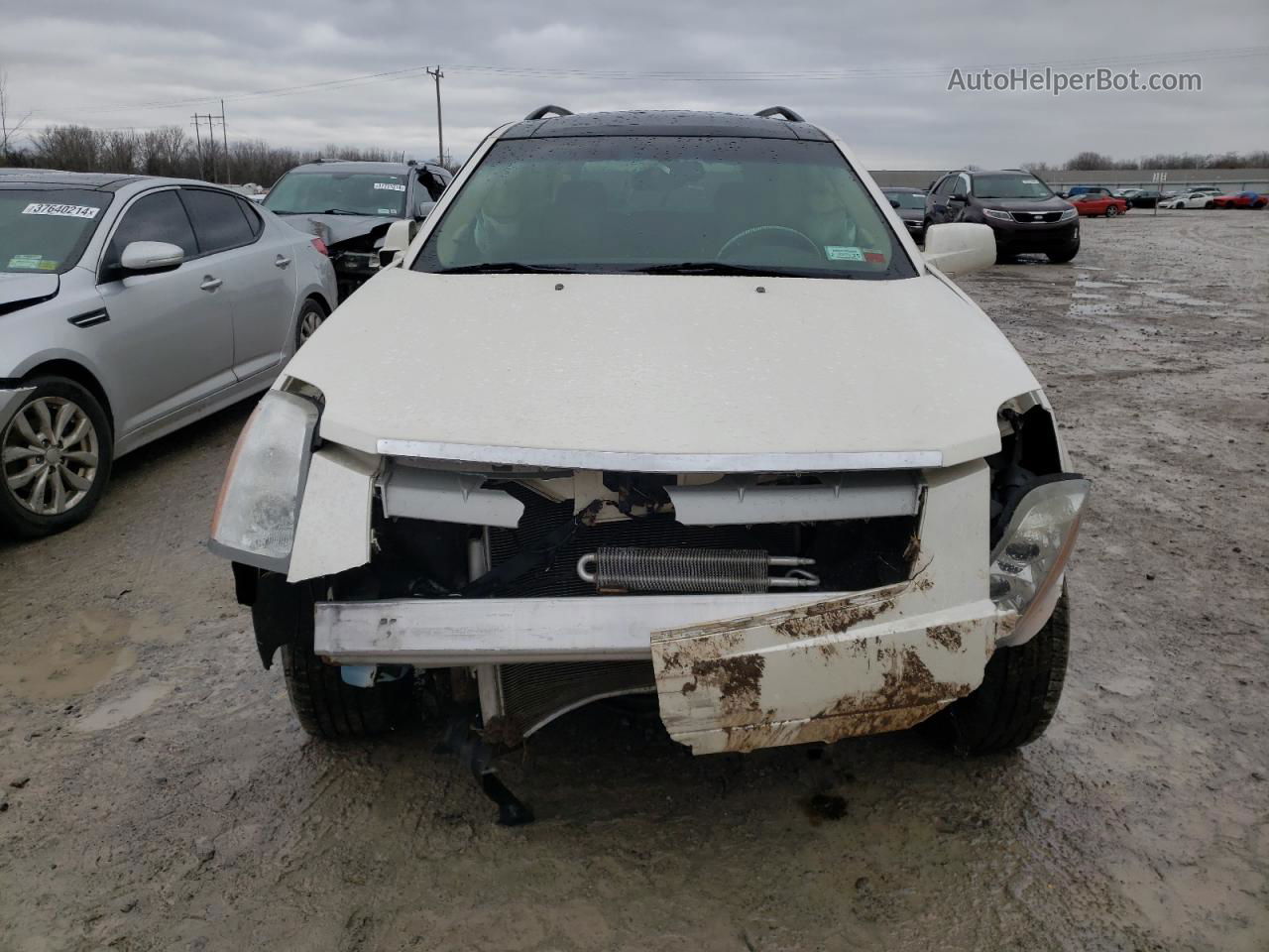 2008 Cadillac Srx  White vin: 1GYEE437880196234