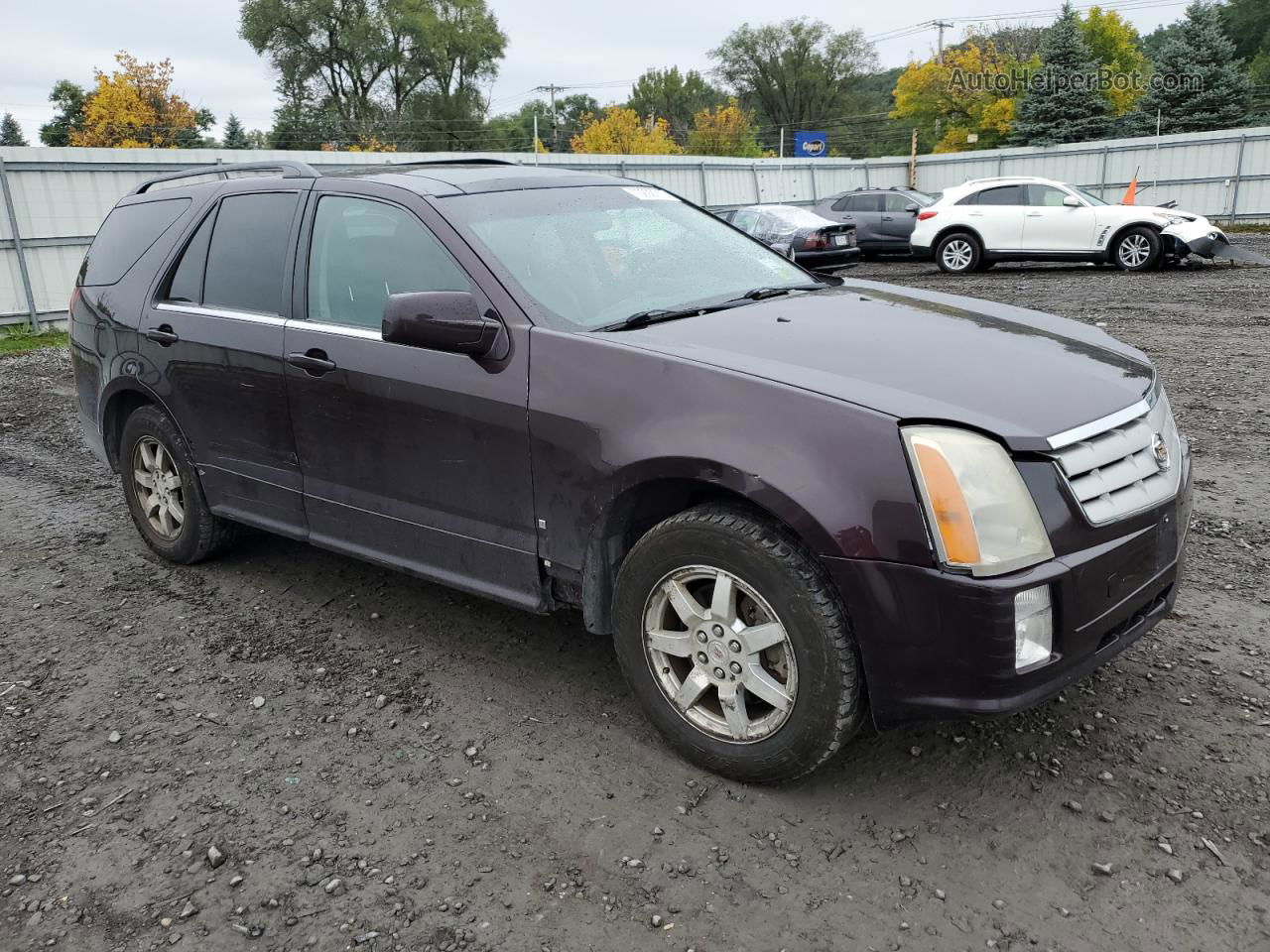 2008 Cadillac Srx  Burgundy vin: 1GYEE437980183489