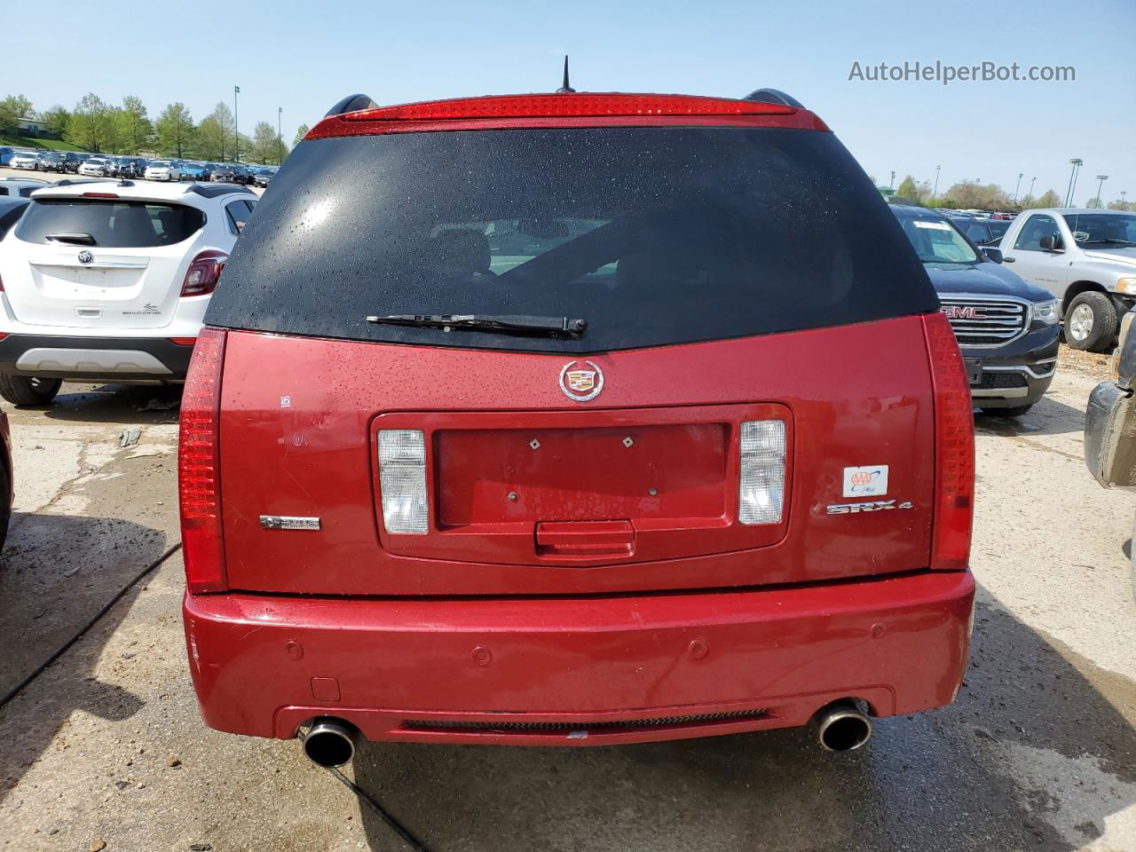 2008 Cadillac Srx  Red vin: 1GYEE53A380198328