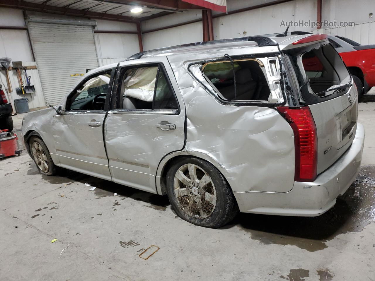 2008 Cadillac Srx  Silver vin: 1GYEE53A780153053