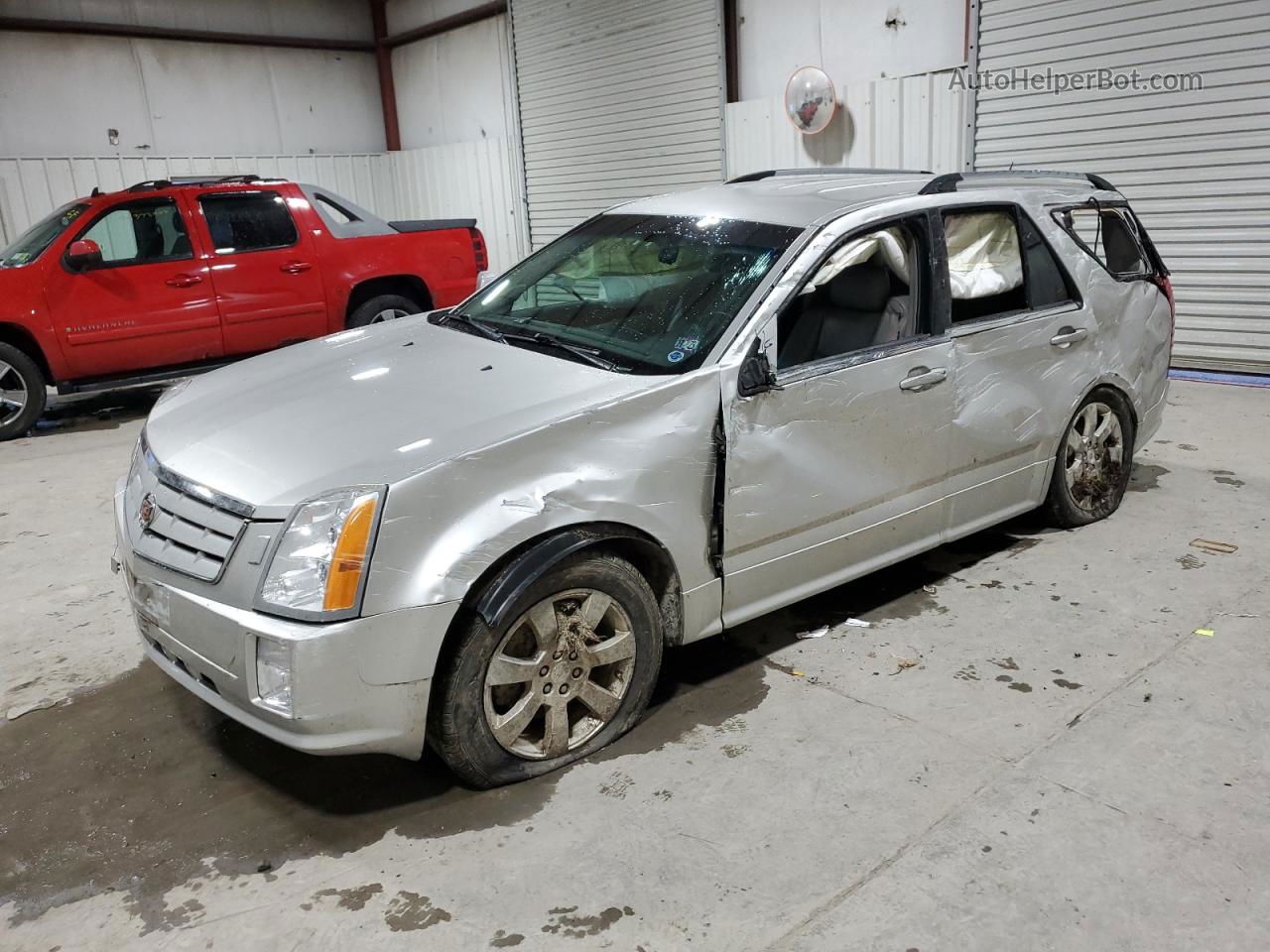 2008 Cadillac Srx  Silver vin: 1GYEE53A780153053