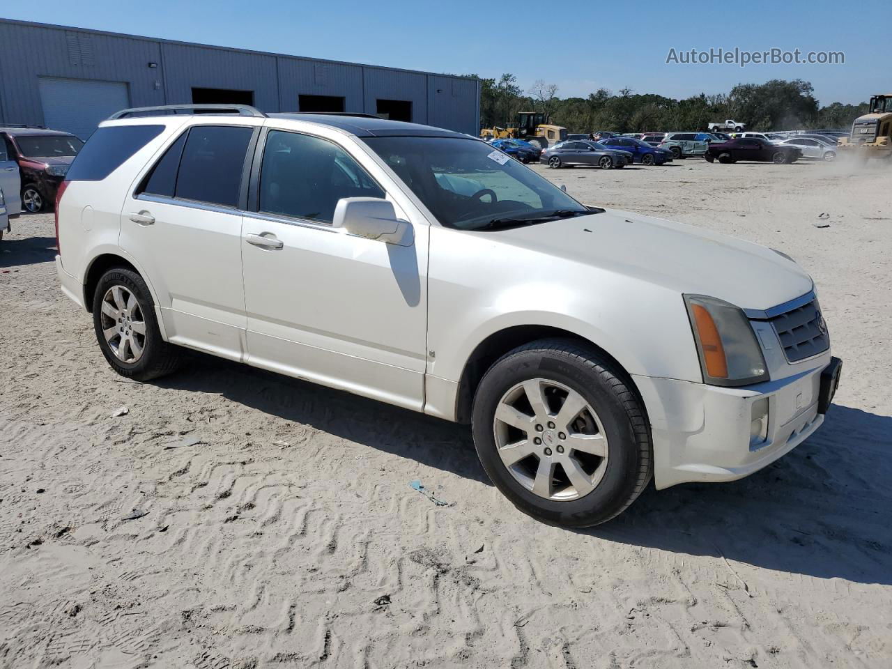 2008 Cadillac Srx  White vin: 1GYEE637080126495