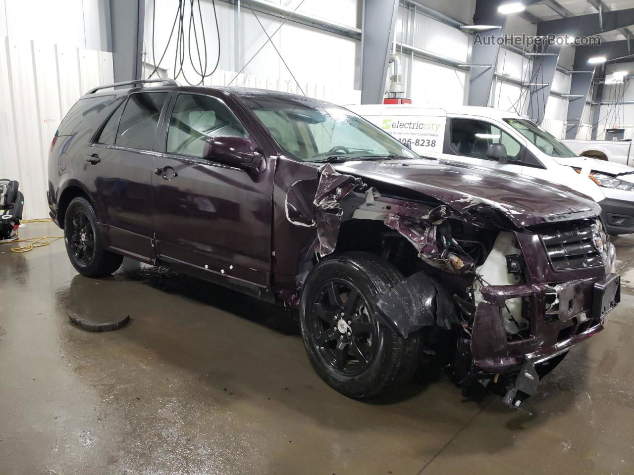 2008 Cadillac Srx  Purple vin: 1GYEE637180117644