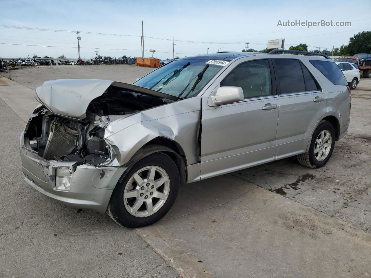 2008 Cadillac Srx  Silver vin: 1GYEE637180121709