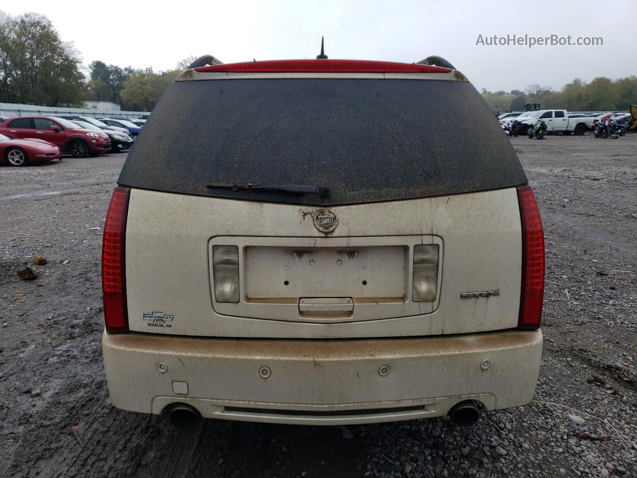 2008 Cadillac Srx  White vin: 1GYEE637180187421