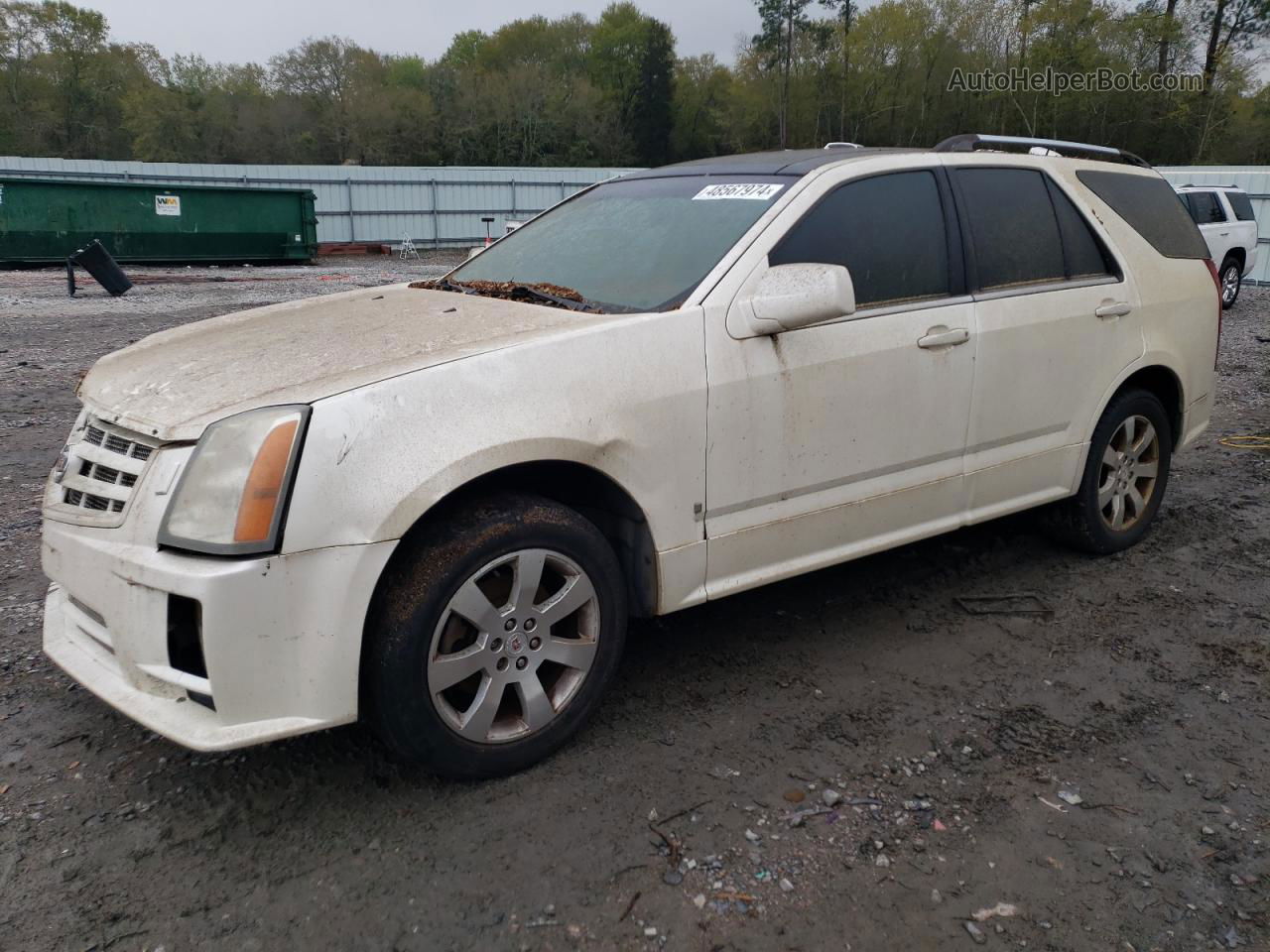 2008 Cadillac Srx  White vin: 1GYEE637180187421