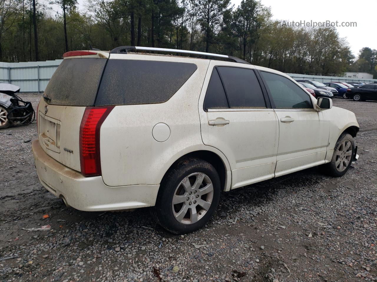 2008 Cadillac Srx  White vin: 1GYEE637180187421