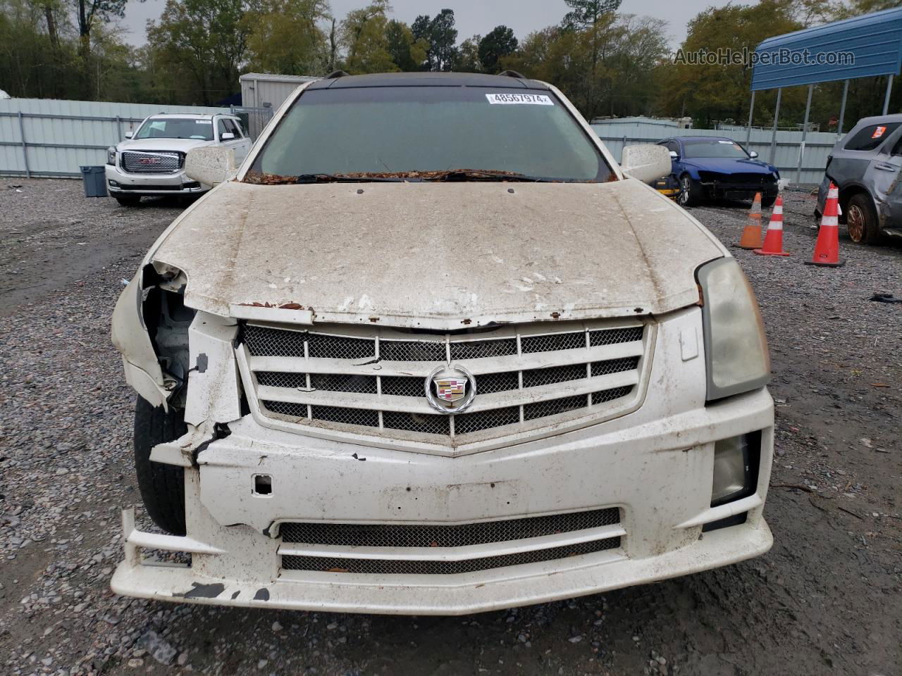 2008 Cadillac Srx  White vin: 1GYEE637180187421