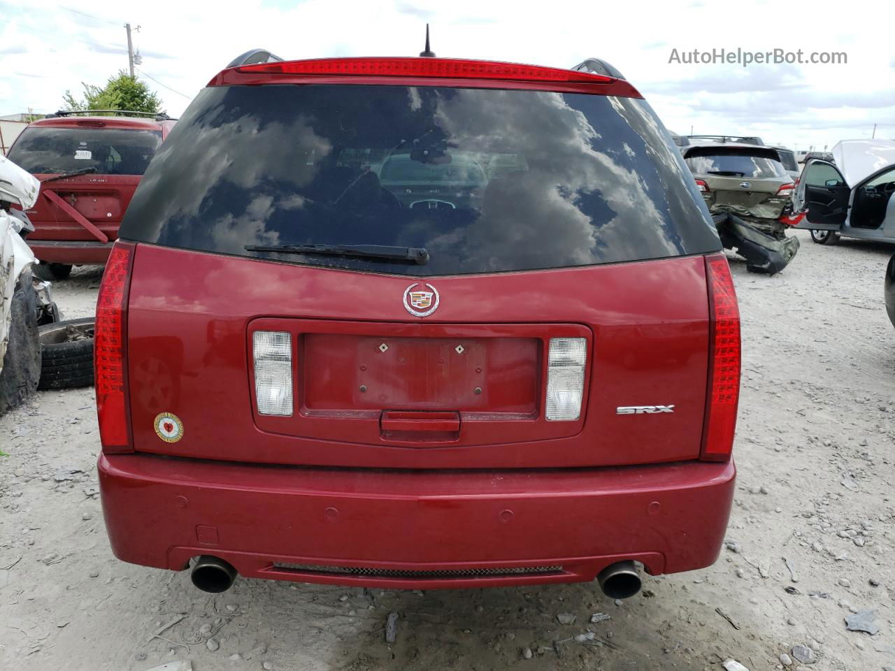 2008 Cadillac Srx  Red vin: 1GYEE637280175486