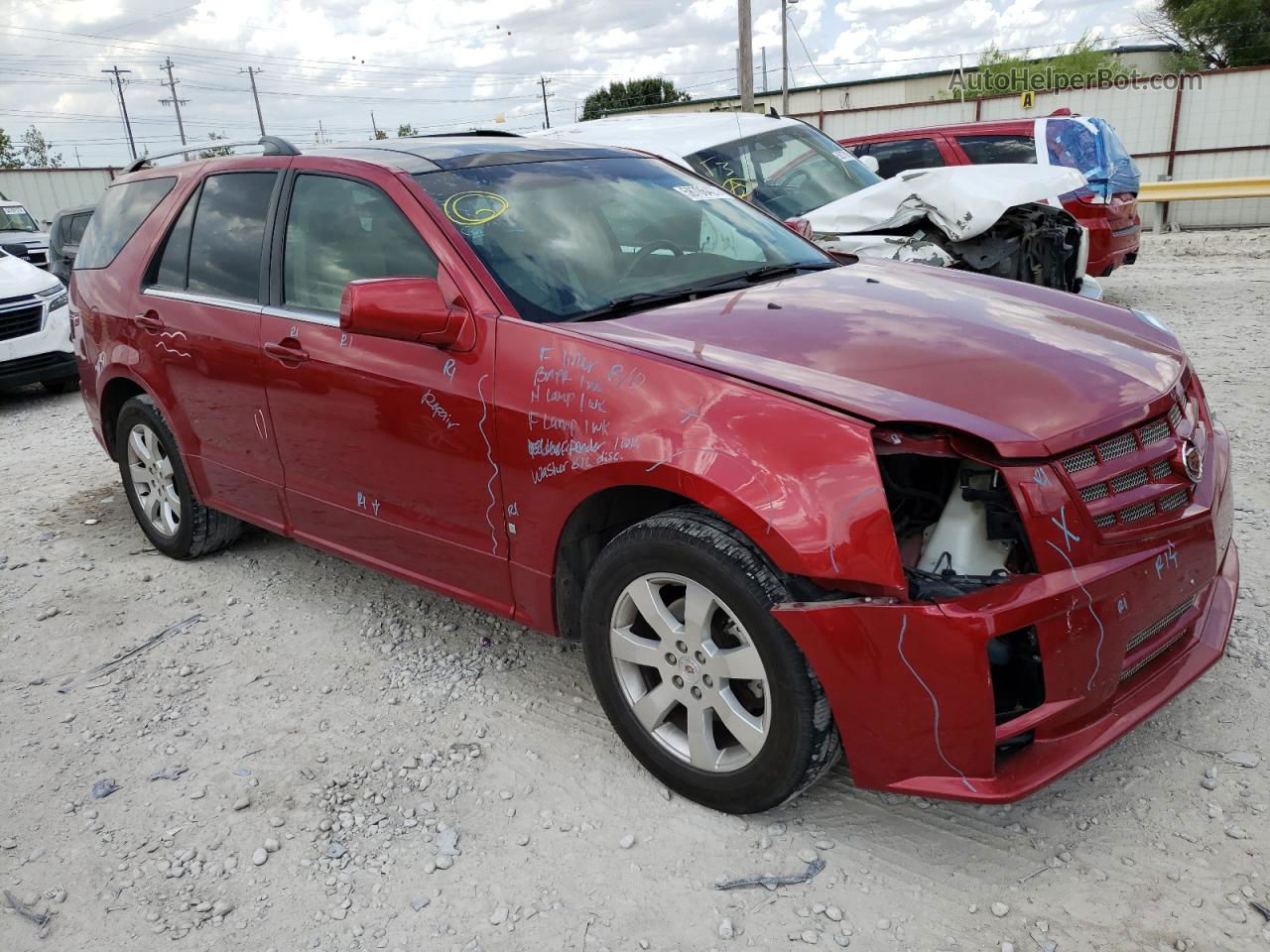 2008 Cadillac Srx  Red vin: 1GYEE637280175486