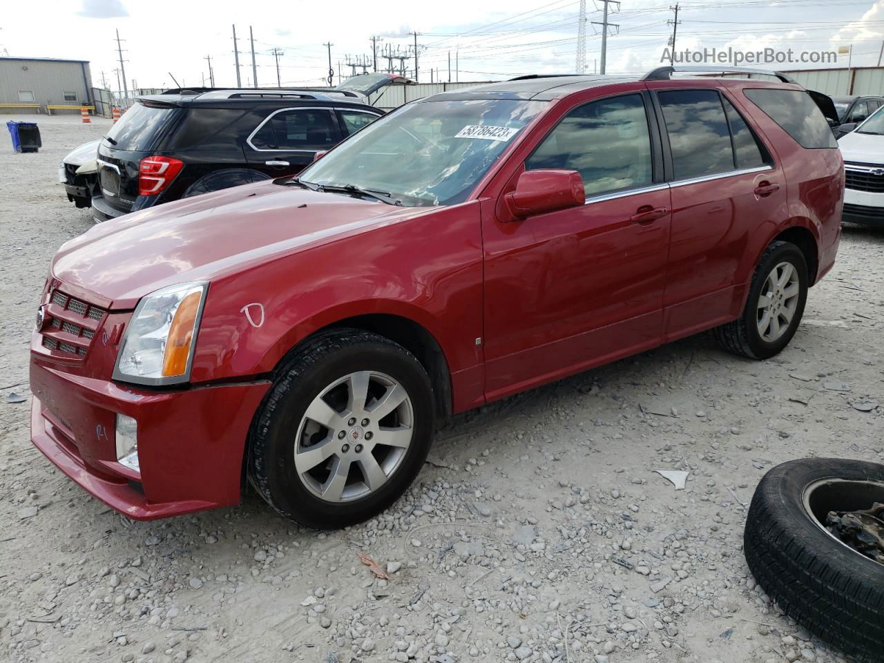 2008 Cadillac Srx  Red vin: 1GYEE637280175486