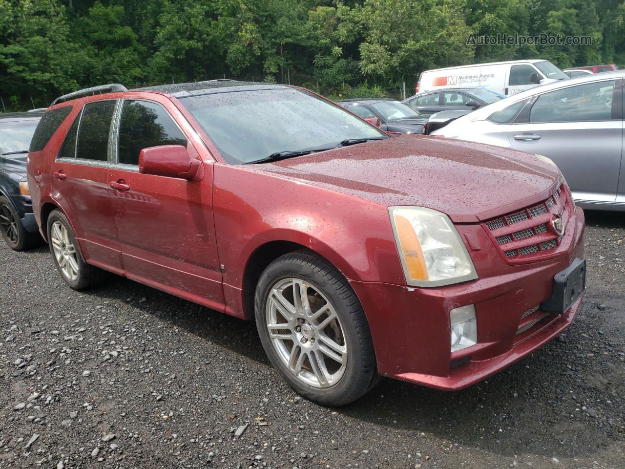 2008 Cadillac Srx  Red vin: 1GYEE637380105799