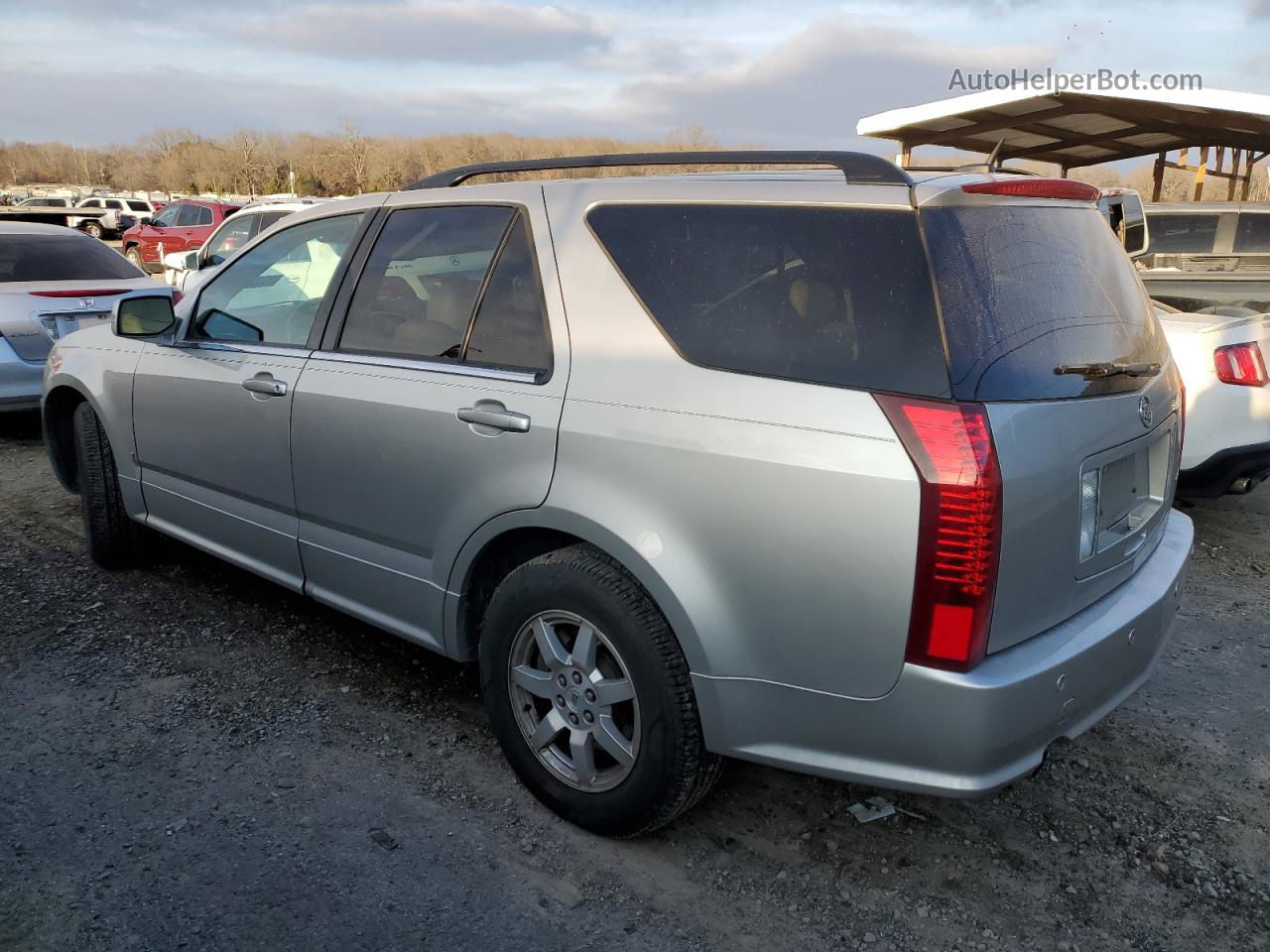 2008 Cadillac Srx  Silver vin: 1GYEE637380142139