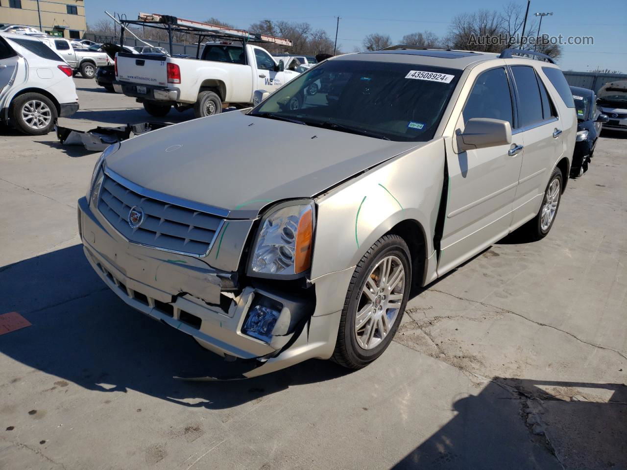 2008 Cadillac Srx  Бежевый vin: 1GYEE637380204171