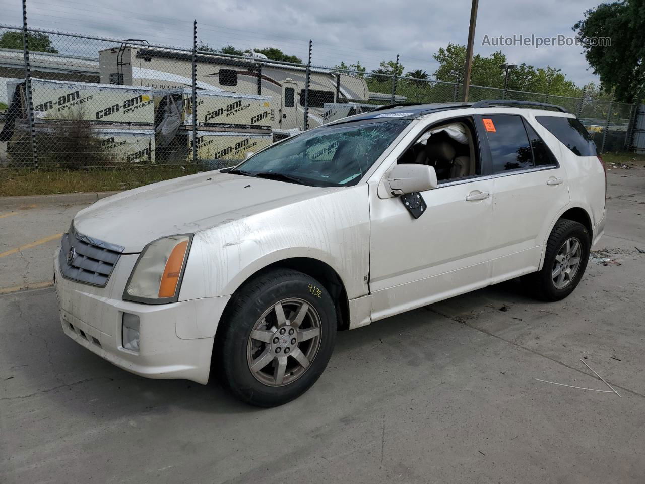 2008 Cadillac Srx  Белый vin: 1GYEE637480105245