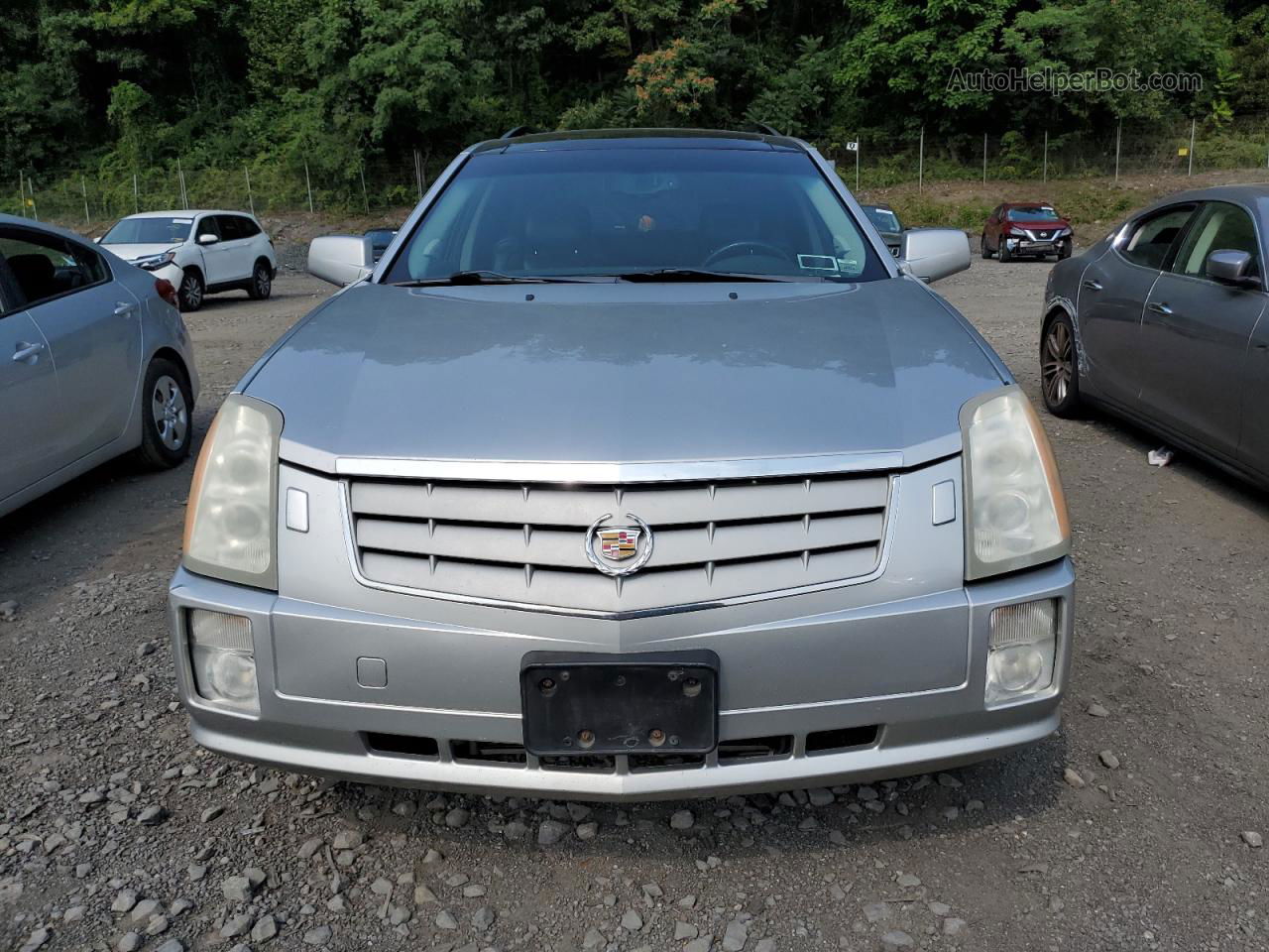 2008 Cadillac Srx  Silver vin: 1GYEE637480126449